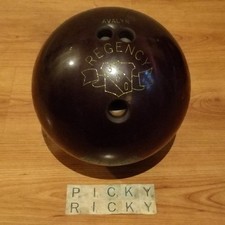 Vintage Ebonite Regency 300 Ten Pin Bowling Ball Dark Purple - 5.5Kg