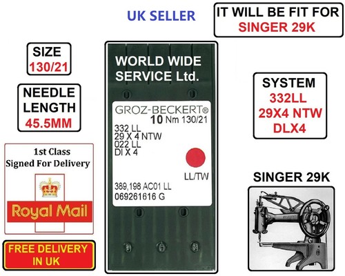 Singer 29k dlx4 332ll 29x4 - dlx4,