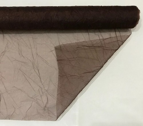 Chocolate organza metres x - chocolate,