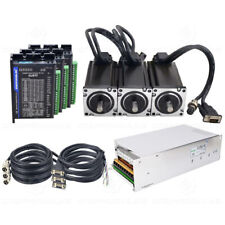 3 Axis 4Nm Nema 24 Closed Loop Stepper Motor 5A Servo Driver CL57T CNC Kit