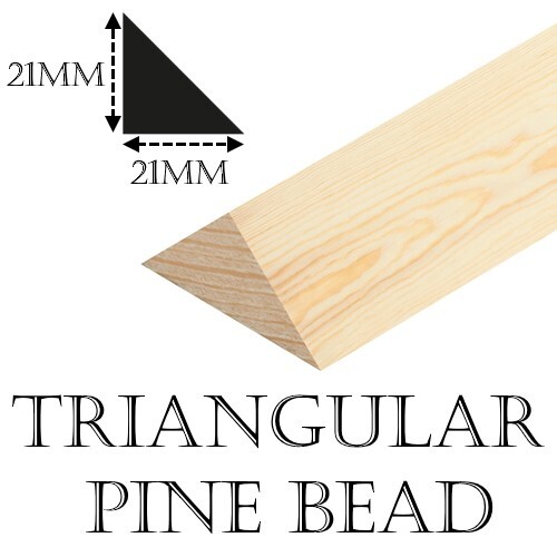 Timber angle fillet - 21mm, x