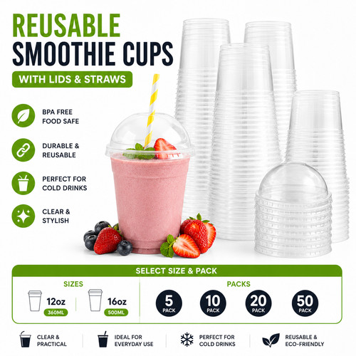 1000x reusable smoothie cups - reusable,