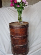 Antique wooden flour - wooden, bin