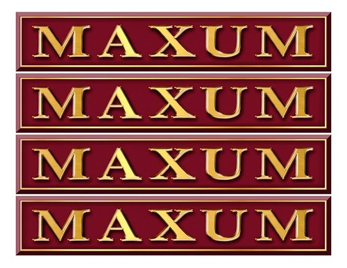 Maxum boat burgundy stickers - burgundy,