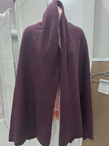 Burgundy bouclé knit - burgundy,