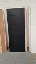 Internal Palermo Black Stained Oak Door FACE DEFECTS