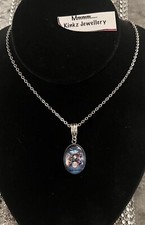 DEMON SLAYER NECKLACE / CHAIN ANIME JEWELLERY COSPLAY MANGA GIFT  - CLEAR IMAGE