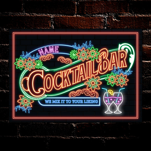 Personalised cocktail bar - personalised,