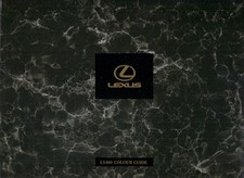 Lexus LS 400 Colour & Trim 1992-93 UK Market Foldout Brochure