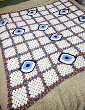 Handmade Crochet Blanket Throw