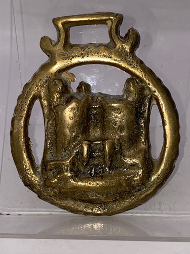 Vintage antique brass horse - brass,