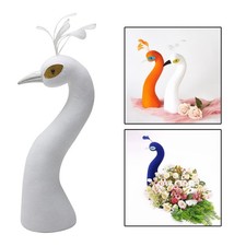 Peacock Mannequin Head, Floral