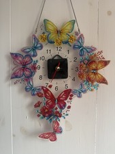 2D Flat DIY Acrylic Special Shape Diamond Painting Ornament with Clock Function