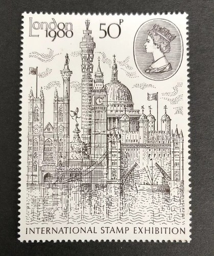 1980 london stamp - gb,