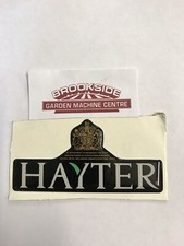 HAYTER HARRIER LOGO DECAL