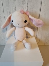 H&M Bunny Rabbit Soft Toy Comforter Pink Bow Approx 8"