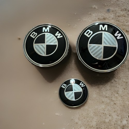 Bmw carbon badges - carbon, front