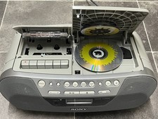 Sony CFD-S05 Stereo Boombox - Portable CD, Cassette, FM Radio & AUX. All Working