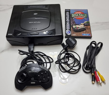 Sega Saturn Console MK1 - MK1 Controller & Sega Rally AV cable - Tested Working