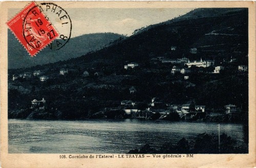 Old postcard corniche - postcard,
