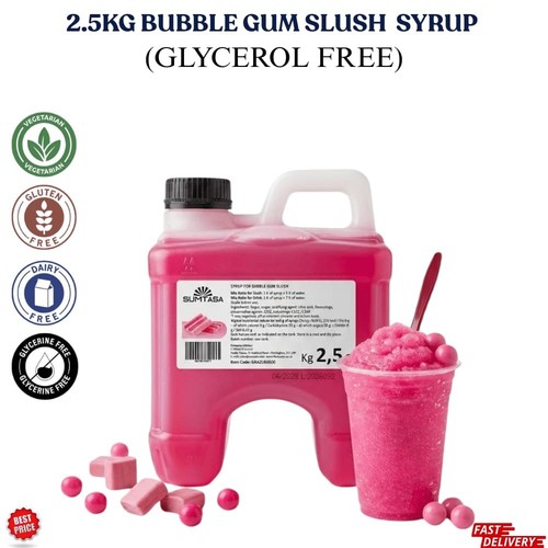 Bubble gum slush puppie syrup - slush,