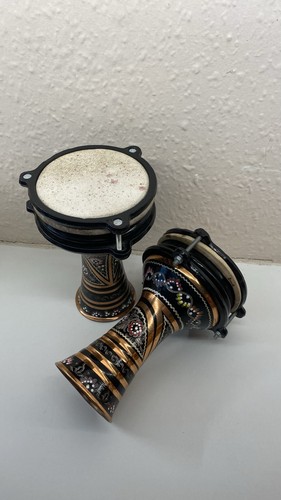 Set two copper darbuka - set,