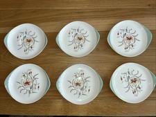 Wedgewood Tiger Lily 6 Soup Dish 7 Inch saucer Plates