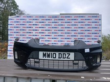 FORD FOCUS MPV 5DR MK1 ZETEC FL 2010 PANTHER BLACK FRONT BUMPER MARKS