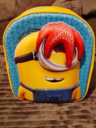 Minions back pack bag - 3d,