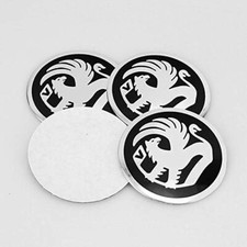 Vauxhall Black Chrome 3D Emblem Wheel HUB Center Cap Stickers Badge 56.5 MM