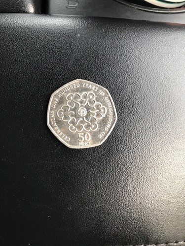50p celebrating one hundred - 50p,