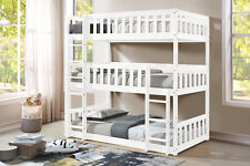 Lydia Triple Bunk Bed White