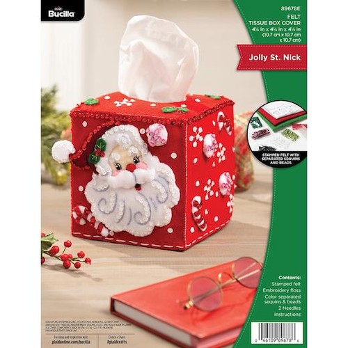 Bucilla tissue box - bucilla, cover