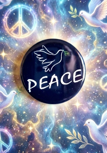 Peace small button badge - button,