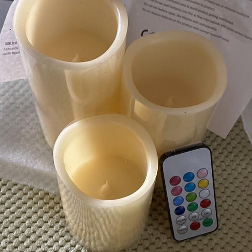 Pack ivory flameless led - 3,