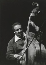 Ray Brown Plays The Bass With A Bow Tokyo OLD JAZZ PHOTO