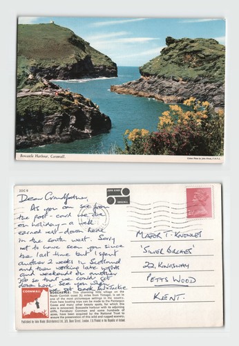 Postcard boscastle harbour - postcard,
