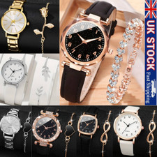 2pcs Watch Bracelet Set Ladies