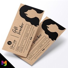 Custom Recyclable Kraft Gift Vouchers | Hairdresser Hair Salon Business 02