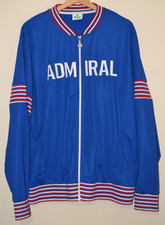 Mens Retro England Admiral Football Track Jacket Zip Up Jacket UK XL