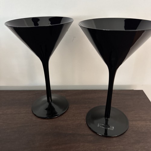 Martini glasses midnight black - glasses,