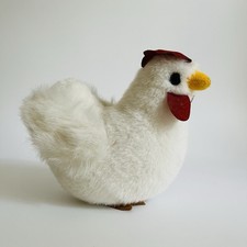 Pms Soft Toy Cuddly Plush White Hen Chicken Stuffed Animal Plushie USED 19cm