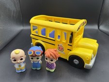 Cocomelon Musical / Sounds Yellow School Bus Toy Playset With Figures