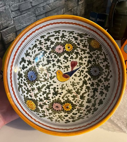 Authentic hand painted italian - hand-painted,