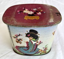 Vintage Oval Biscuit Tin