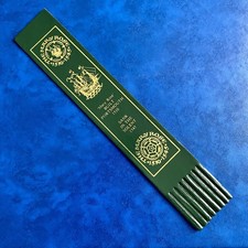 The Mary Rose 1510-1545 Portsmouth Solent Green & Gold Vintage Leather Bookmark 
