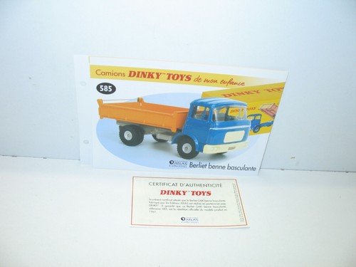Sheet certif dinky toys - +,
