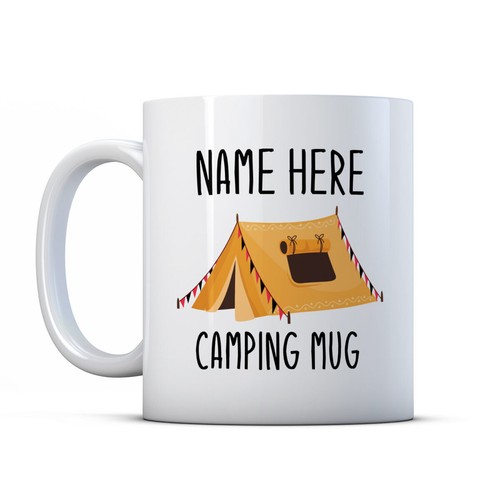 Personalised camping tent mug - tent,