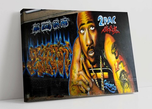 Tupac graffiti canvas - graffiti, wall