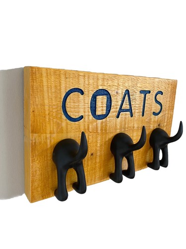 Handmade coat rack wall - -,